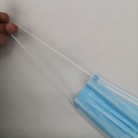 3ply  Tie on Face Mask with Ear Loop